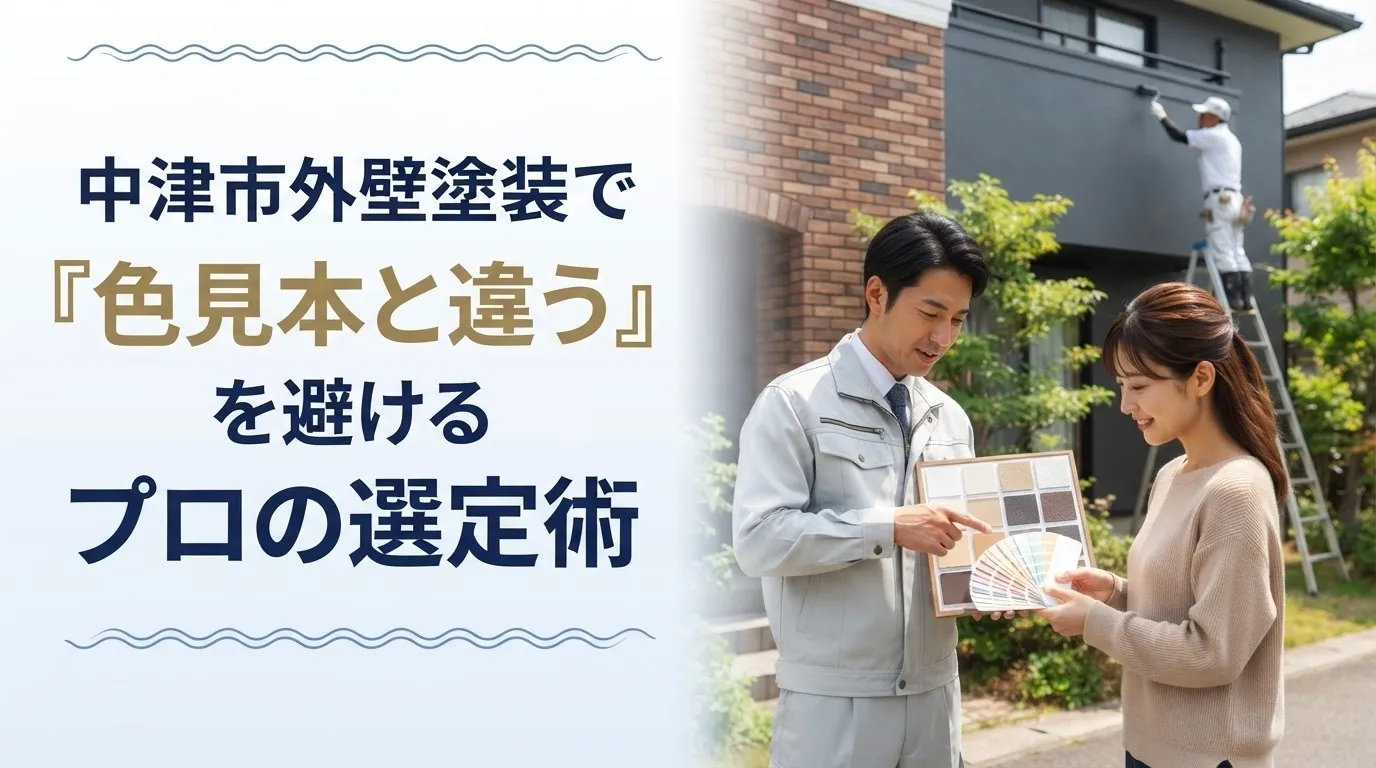 中津市外壁塗装で「色見本と違う」を避けるプロの選定術