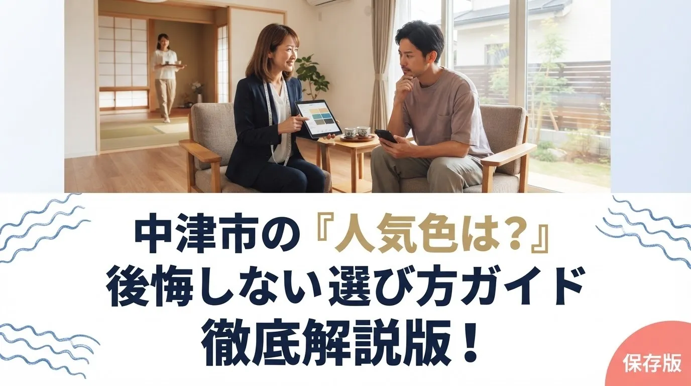 中津市の外壁塗装で人気色は？後悔しない選び方ガイド徹底解説版！！