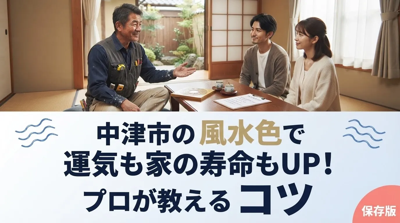 中津市の外壁塗装｜風水色で運気も家の寿命もUP！プロが教えるコツ