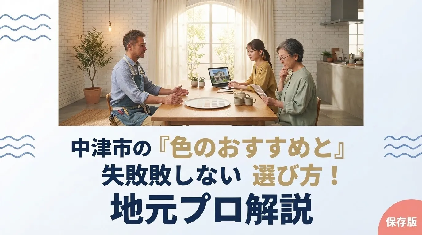 中津市の外壁塗装｜色のおすすめと失敗しない選び方！地元プロ解説