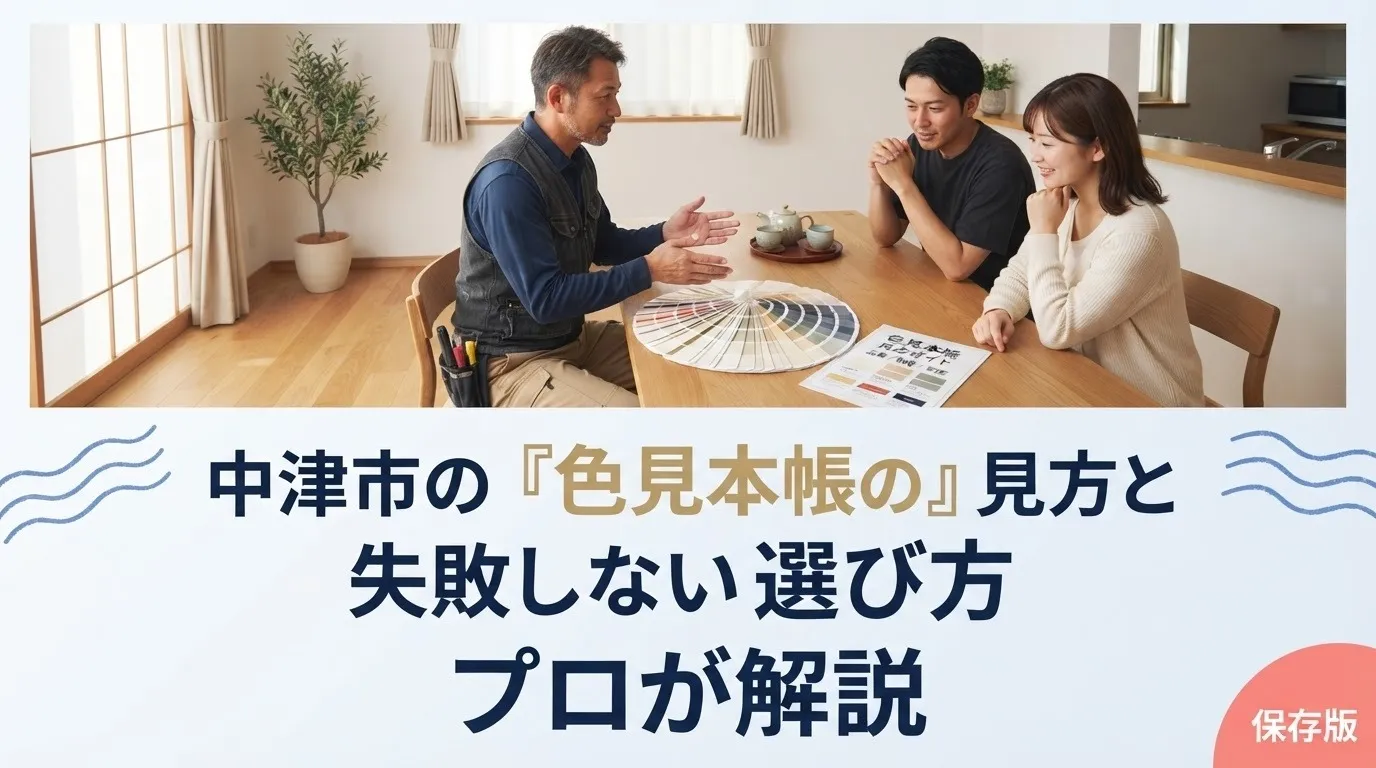 中津市の外壁塗装｜色見本帳の見方と失敗しない選び方をプロが解説