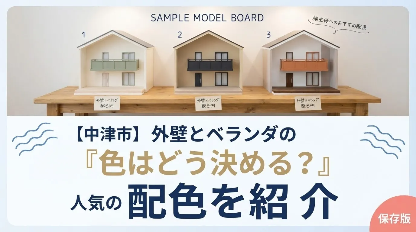 外壁とベランダの色はどう決める？中津市で人気の配色を紹介